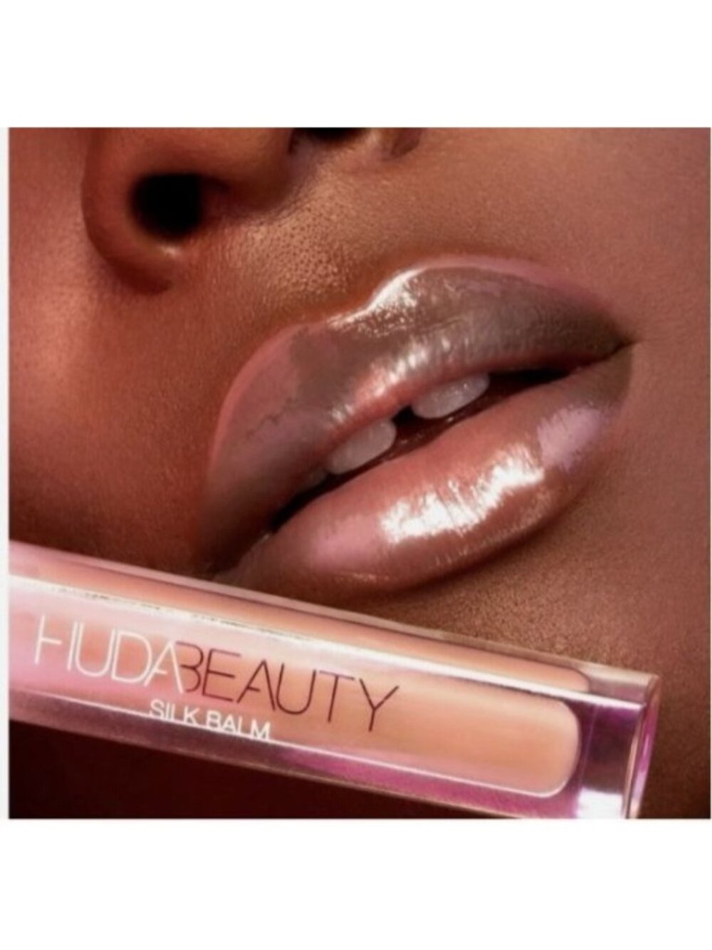 Huda Beauty Silk Balm Hydrating Lip Gloss Sheer Nude Pink Lightweight Smooth - Picture 1 of 6